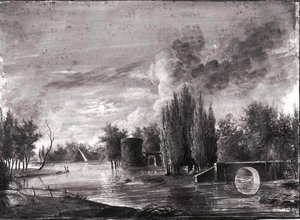 Erinnerung an Ermenonville von Simon Mathurin Lantara